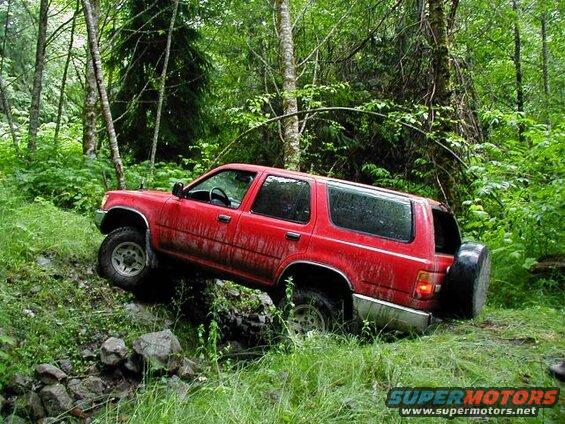 His bumper dug right in.