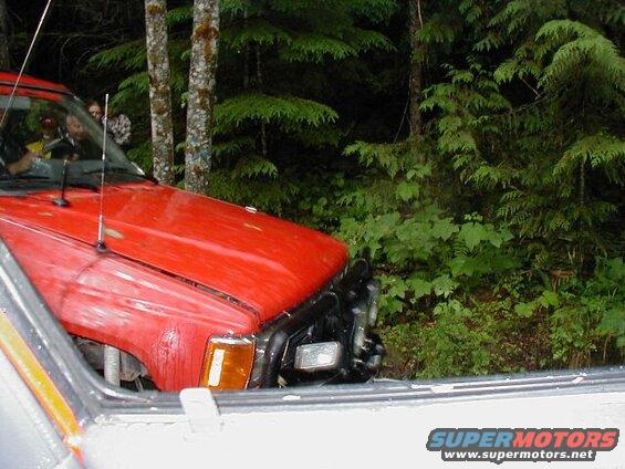 Greg has to take the only way (the difficult way) through. Good thing for ARB's.