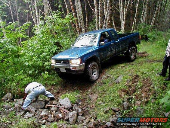 Greg stacks a few rocks for Tony.