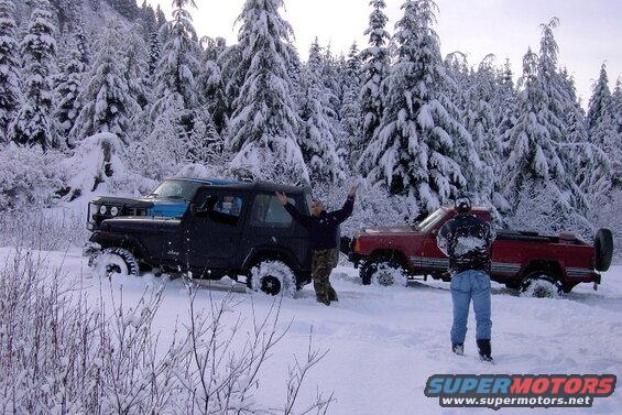Ed showing us his snow dance.