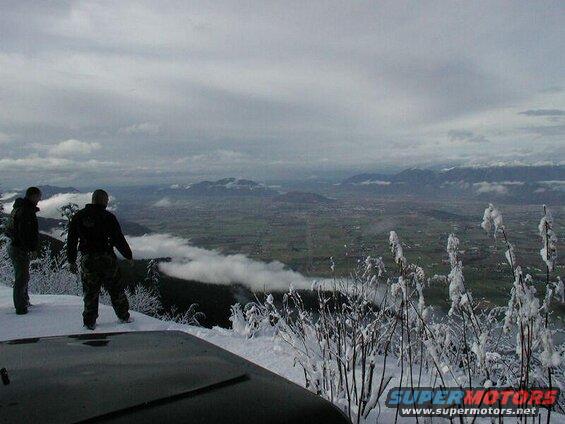 Luckily we caught a break in the weather and the view was beautiful. This shot is looking South West.