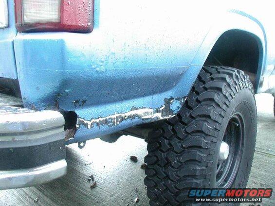 The hole was already there.