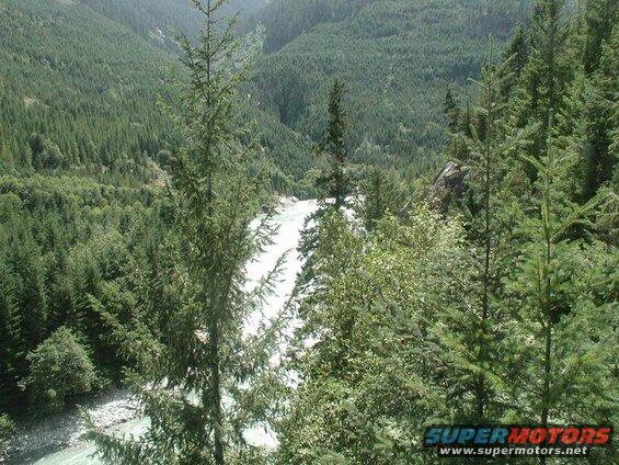 Looking North up the Elaho.