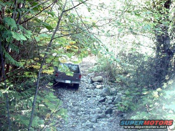 The harder way out of Hale Creek.