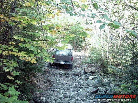 The harder way out of Hale Creek.
