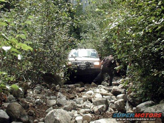 He was getting his winch ready.