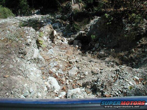 A little narrow; only about 150' to the bottom.