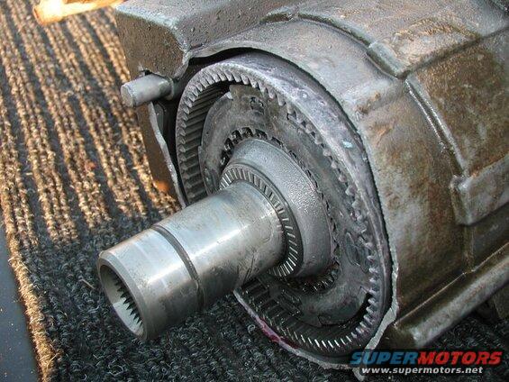 The result of the front driveshaft being to long.