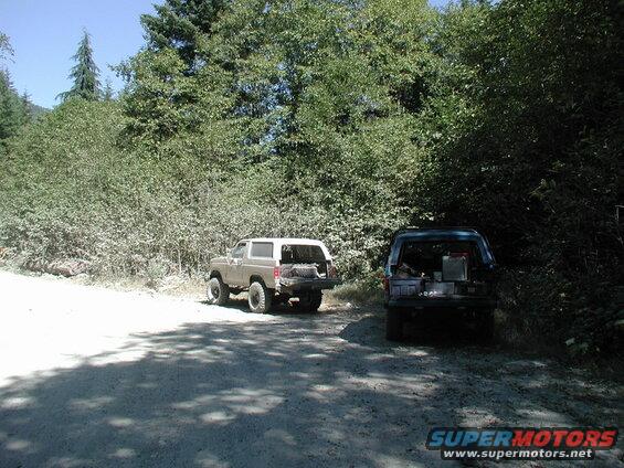 No pictures, but Doug lost the right front brake caliper slider.