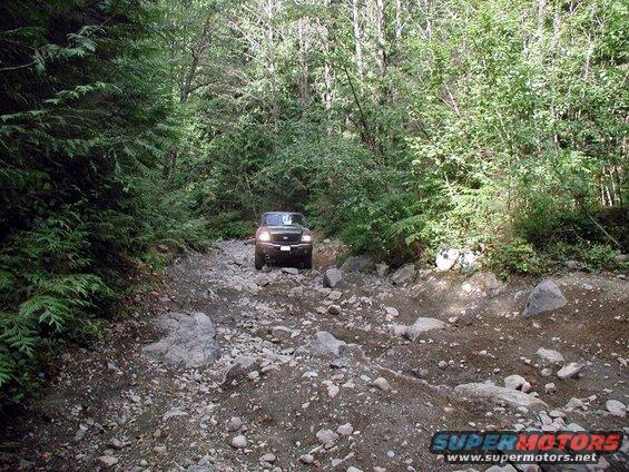 Just before the V-rock heading up to Sunrise Lake.