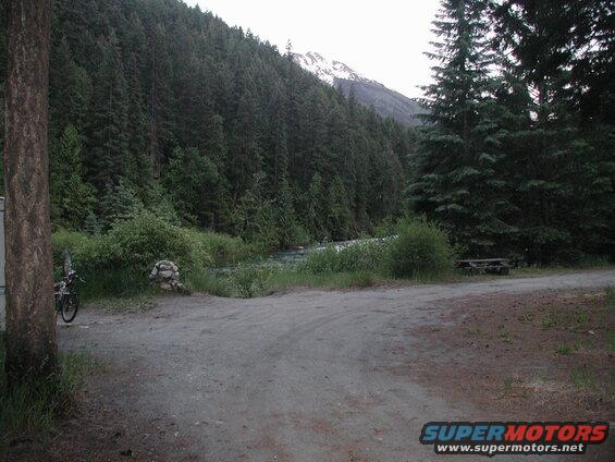 We had a nice view of Cayoosh Creek.