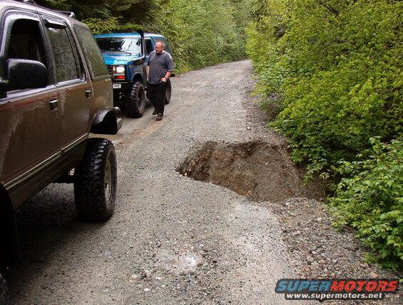 This was a nasty sink hole.