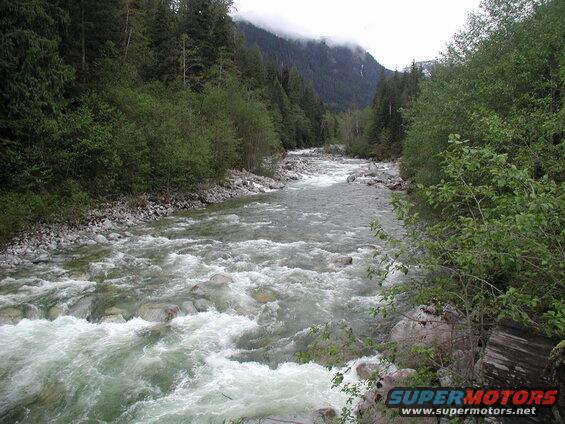 Looking West, up Statlu Creek.