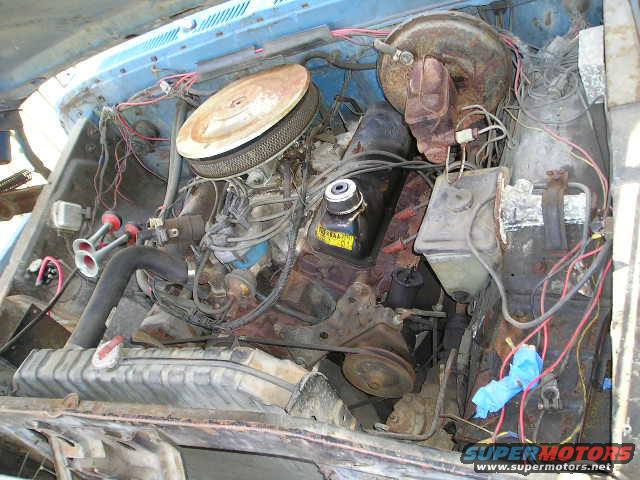 Has a little blow by and low oil pressure when warm, runs strong has edelbrock 4barrel with stock carb. 