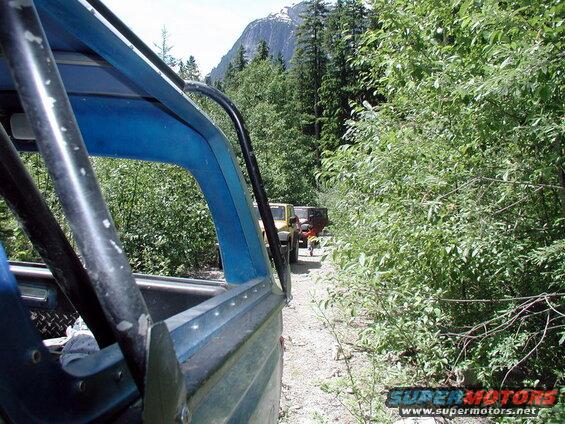 Turning around on a dead end trail.