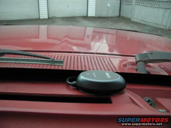 GPS antenna receiver mounted.