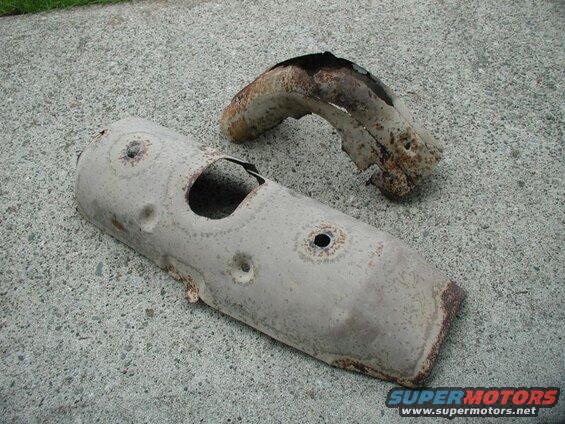 Removed two rusted heat shields from the exhaust.