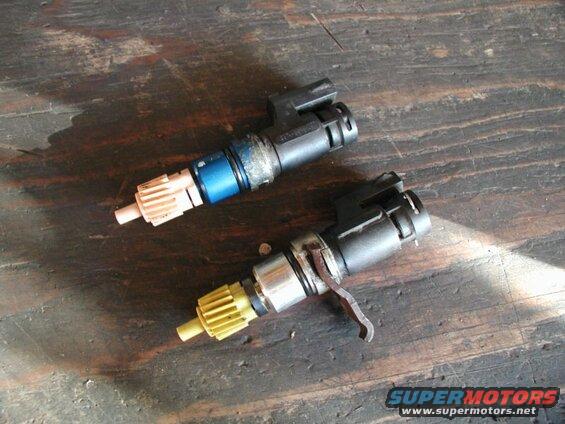 Pink gear, blue housing = #E9TZ-9E731-A (DY387). Yellow gear, sliver housing = #E3AF-9E731-AB.