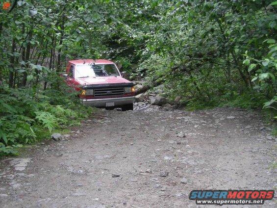 One of the creek crossings heading down the "easy" way to Hale Creek.