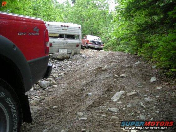 It is not to often that you get to squeeze past an abandoned trailer on the trail.