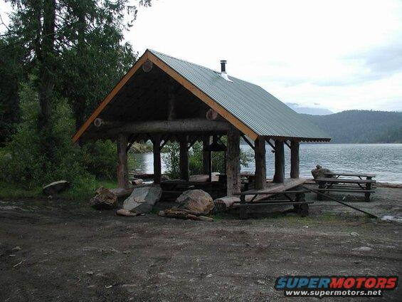 The new shelter at Hale Creek.