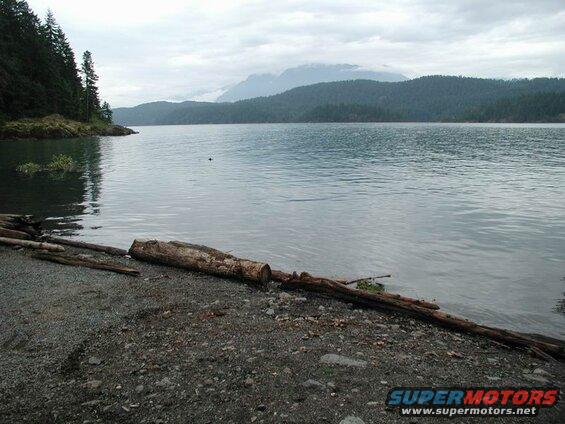 Harrison Lake; very high water line.
