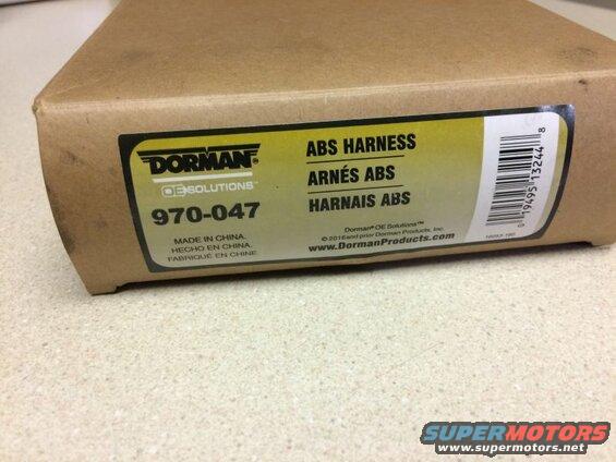 Dorman OE Solutions ABS Harness part 970-047 box with barcode