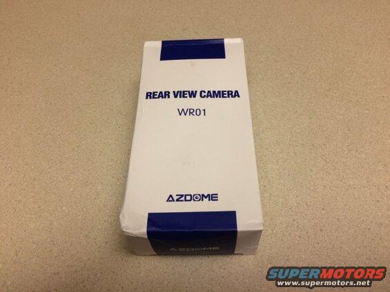 Box for an AZDOME WR01 rear view camera.