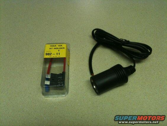 Picked up a fuse tap and cig lighter adapter for the hard wire. To bad stupid me bought a regular size fuse tap, not a mini fuse tap. Project back on hold.