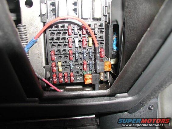 Fuse tap hooked up to the sunfoof circuit (I don't have a sunroof).