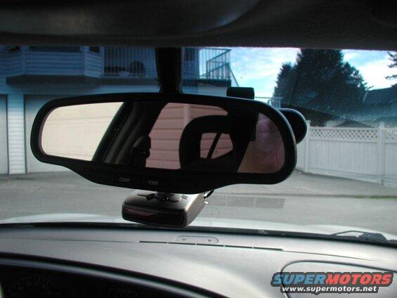 This is what you see from the middle of the car.