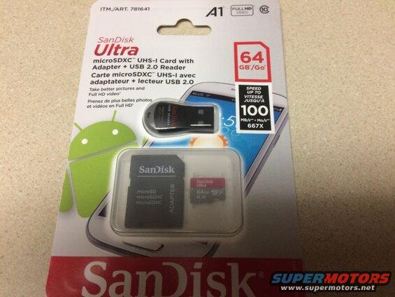 A new camera is on the way that can take up to a 128GB memory card. I picked up this 64GB card ($23.99 @ Costco).