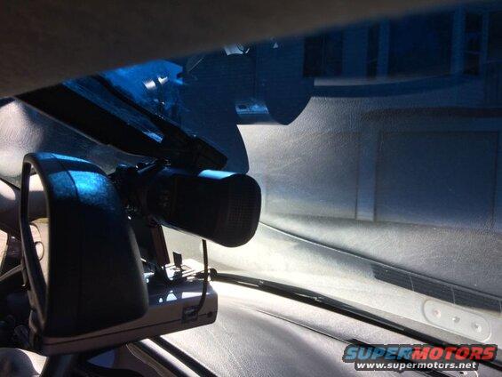 Mount new base and move power cable; easy install.