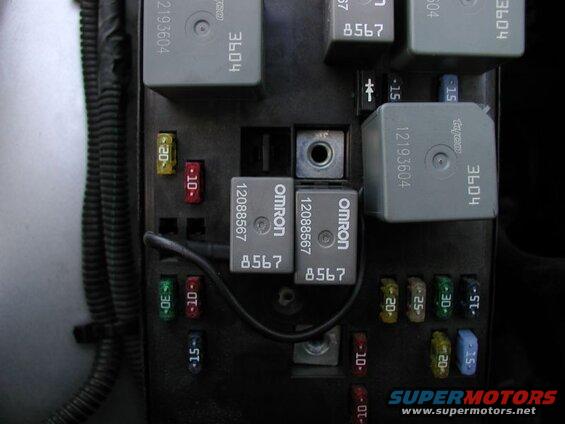Re-install relay #17. Remove relay #11 and attach the other end of the wire to terminal #86 and re-install.