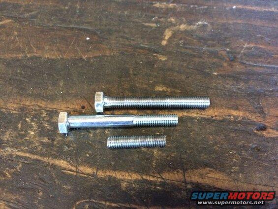 I couldn't find any M6.0 bolts long enough, so I used a die and chased it the rest of the way.