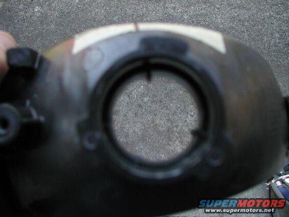 Remove the metal piece that surrounded the light bulb.