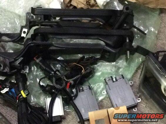 Automotive parts including bracket, wiring, and control modules