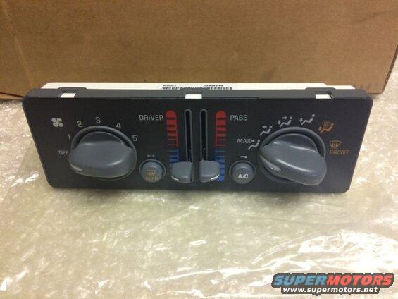 Car climate control unit with knobs and sliders