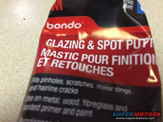 Used spot putty to smooth the surface out.