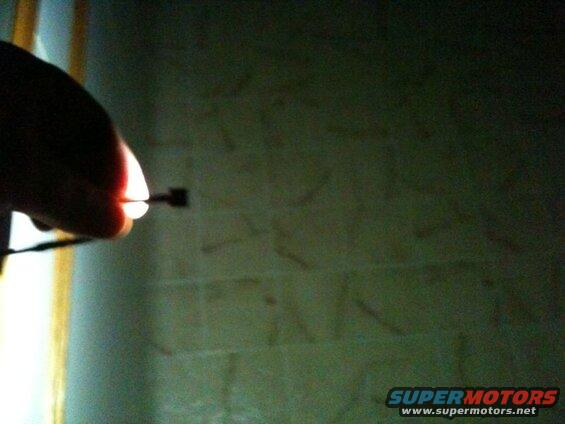 Testing the single surface mount LED.