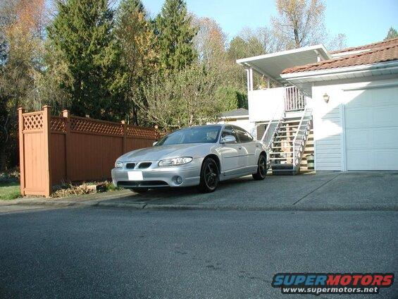 Snow tires installed. The car wasn't lowered last year; it looks way better now.