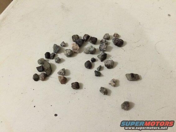 Removed a few rocks from the treads.