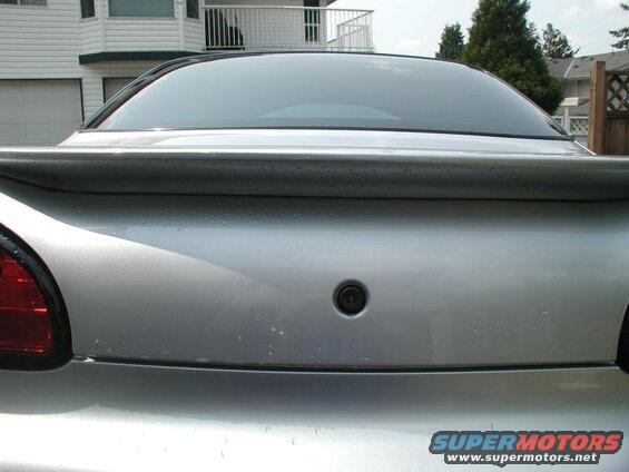 How the spoiler sits from the factory.