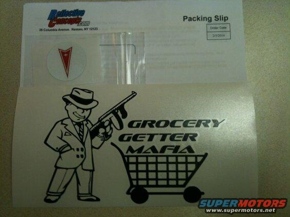 Oil cap overlay decal from Reflective Concepts.