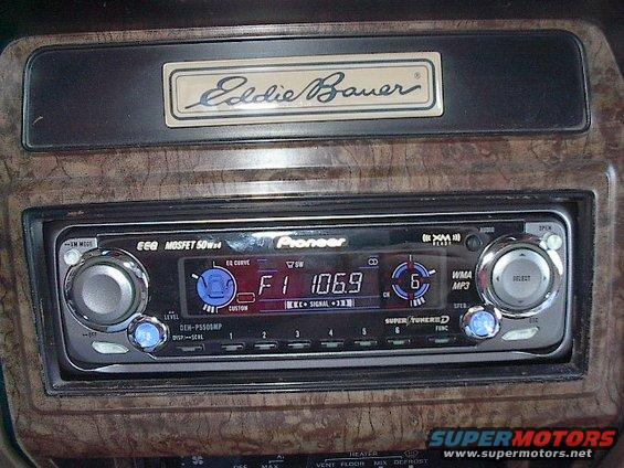 Had to retire the 5 year old JVC CD player. Got a deal on this new Pioneer MP3/CD unit with a remote.  Not what you'd call user friendly, but it does everything !
