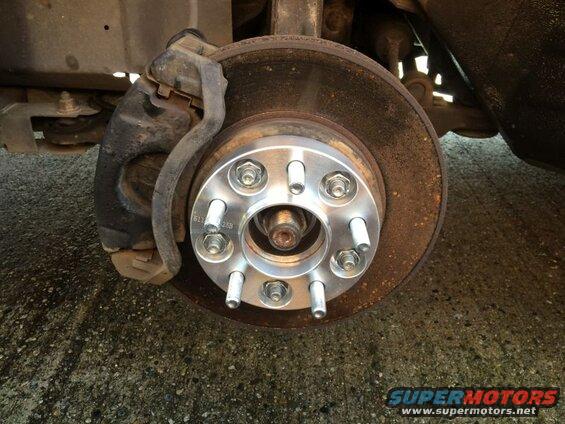 Left front spacer installed.