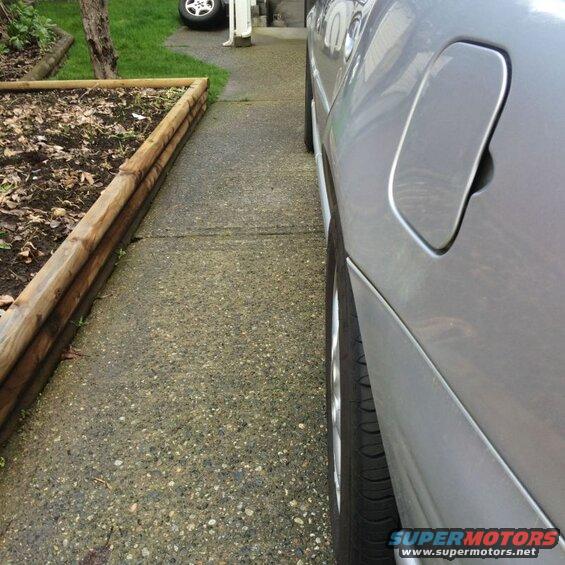 Left rear: spacer intalled.