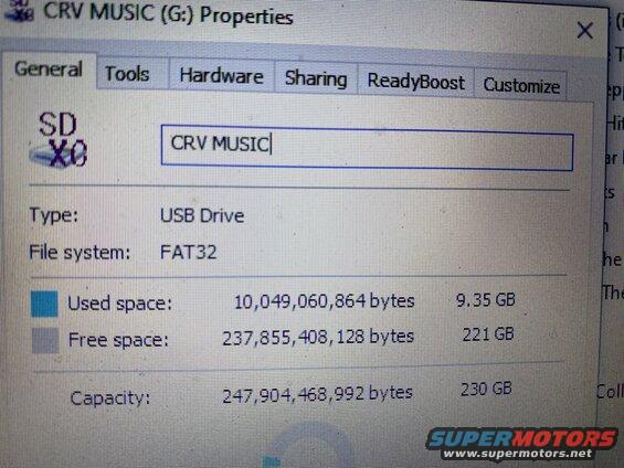 Formatted to FAT32 and loaded up 9gb of MP3 music.