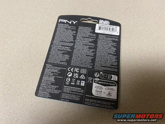 Changed out the PNY 256gb drive for three 64gb'ers.