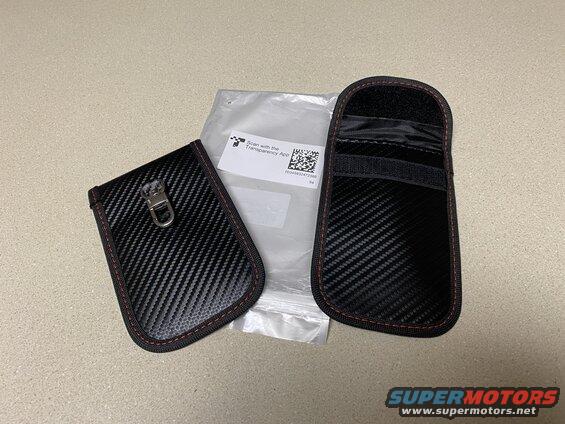 Pair of faraday pouches for the OE keyfobs (Amazon).